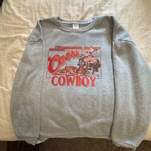 Coors Cowboy Gray Sweater